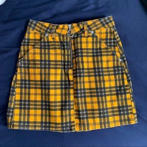Topshop plaid skirt